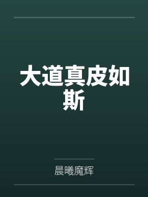 大道真皮如斯by晨曦魔辉